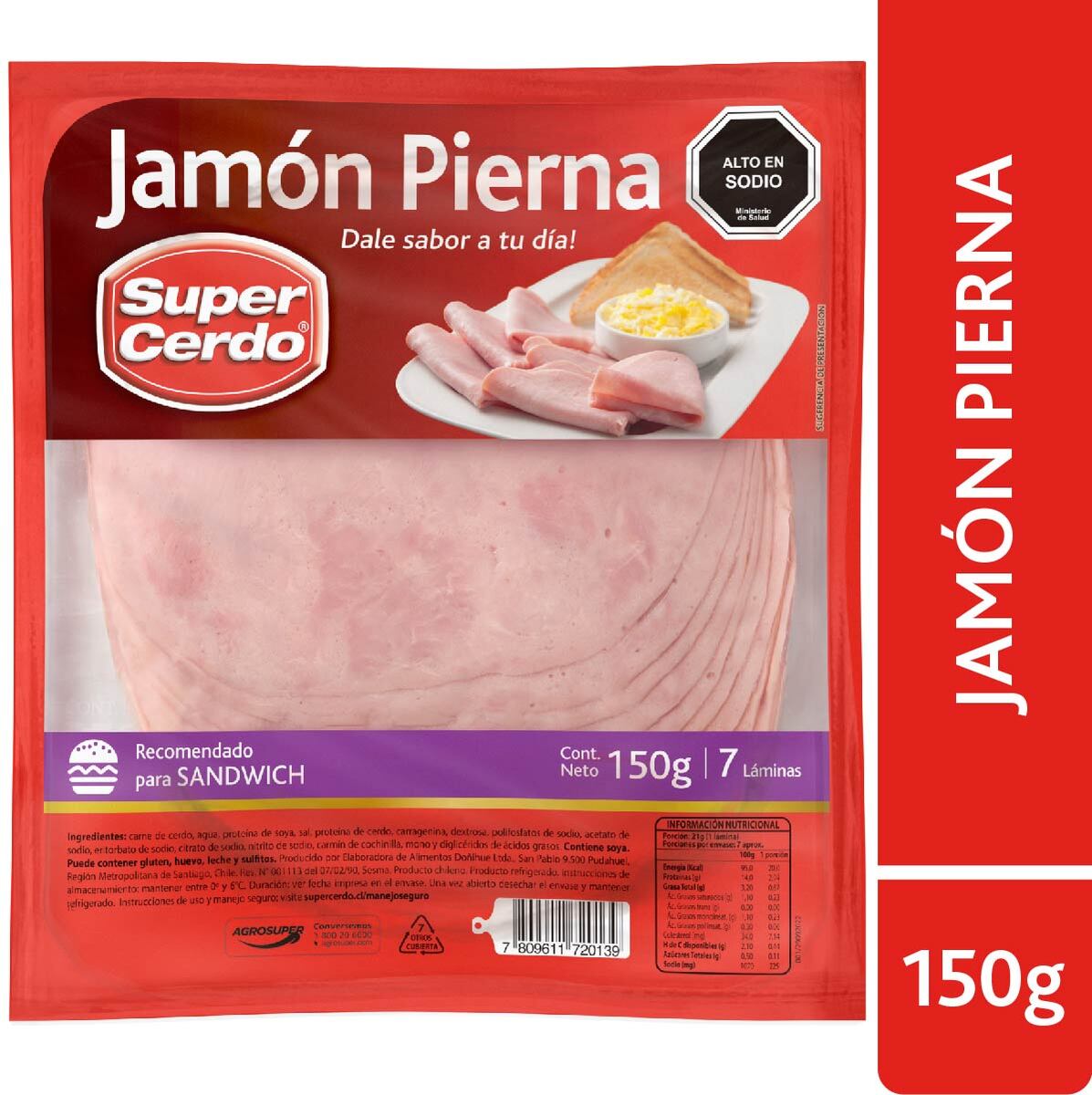 Jamon Pierna de Cerdo Laminado