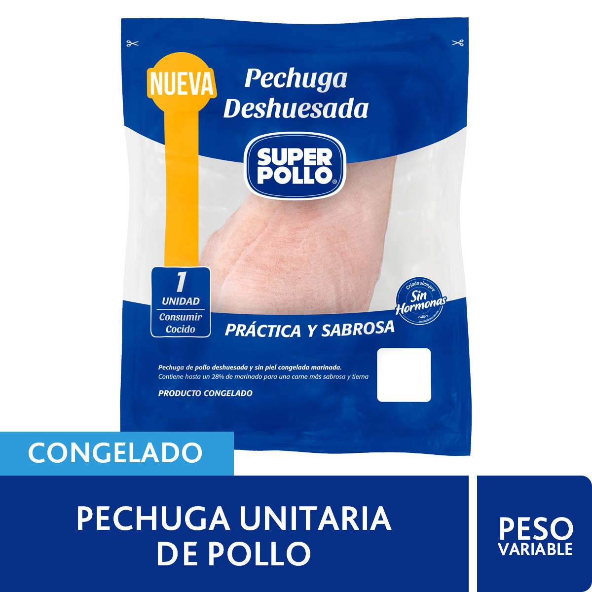 Pechuga Unitaria de Pollo