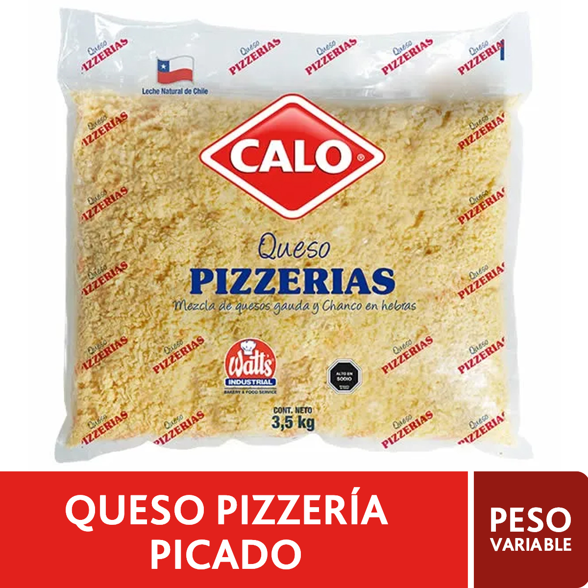 Queso Pizzería Calo en Hebras