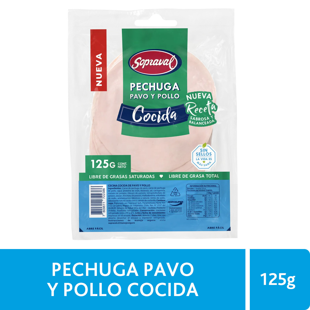 Pechuga Mix Cocida Laminada