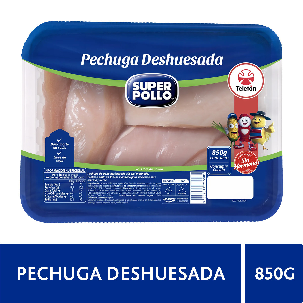Pechuga Deshuesada de Pollo